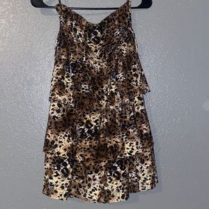 Rue 21 cheetah print strapless dress